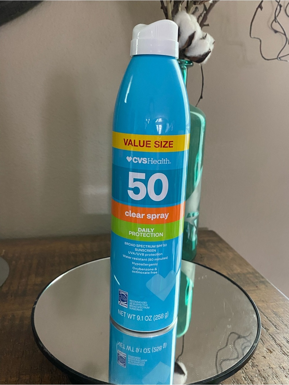 SPF 50 Clear Spray Sunscreen, Hypoallergenic, new